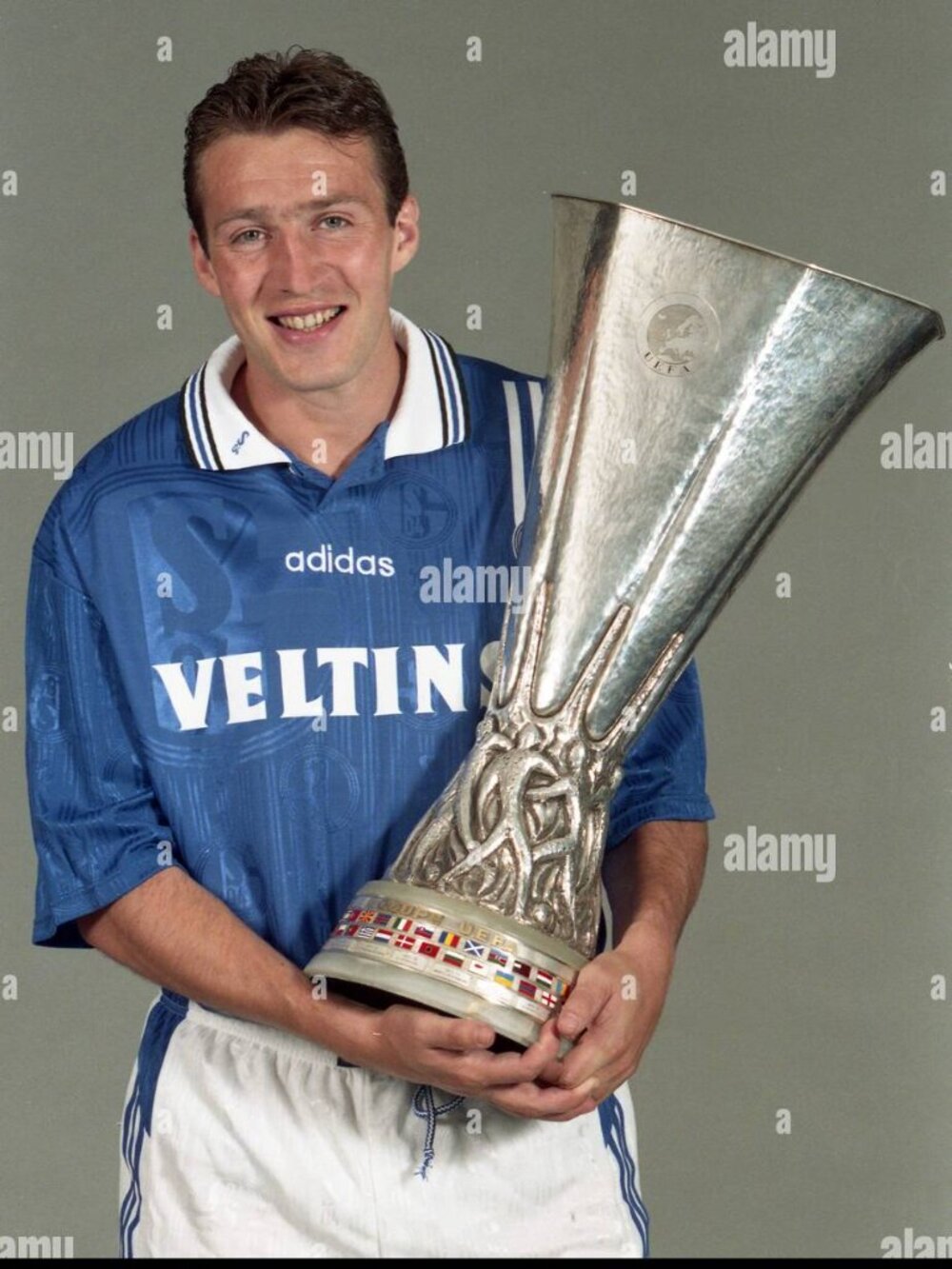 mint❤️vintage Adidas FC Schalke 04 1997-98 Home Shirt Soccer Jersey Veltins